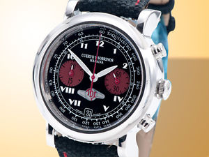 Cuervo Y Sobrinos Torpedo Automatic Chronograph Tour de España Watch 3022-1N