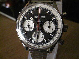 VINTAGE, WAKMANN 3 DATE, 3 REG. CHRONOGRAPH WRISTWATCH, PANDA DIAL, 730, STL/STL
