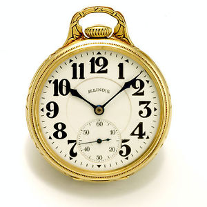Rare 23 Jewel 16 Size 60 Hour Illinois Sangamo Special Railroad Pocket Watch
