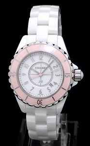 CHANEL J12 limited edition 1200 ceramic 33mm Date Ladies QZ quartz watch H4467