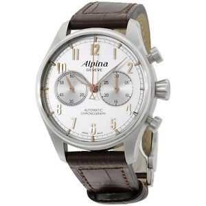 Alpina Startimer Classics Silver Dial Leather Strap Men's Watch AL860SCR4S6