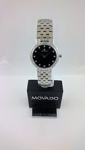 Movado ladies Faceto watch diamonds new in box 605586