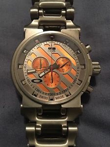 Oakley Hollow Point Titanium Bracelet Edition 10-047 Wrist Watch for Men