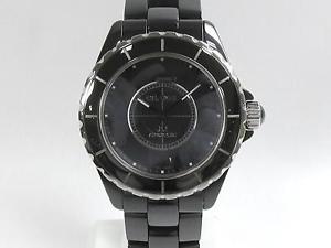 Authentic CHANEL J12 Intense Black Watch Stainless Steel Ceramic Men H3829