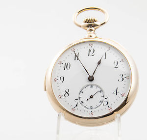 585 14kt schweizer Repetition Taschenuhr 3 Deckel 15 Min Repetition