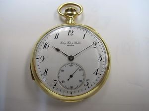 GOLAY FILS AND STAHL VINTAGE 18K POCKET WATCH MINUTE REPEATER MADE BY TOUCHON !!