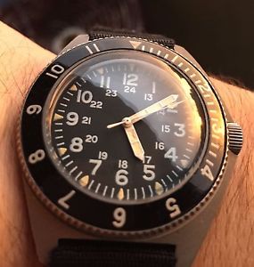 Benrus Type II 1973 Vietnam War assegnato/issued Navy Seals watch vintage 43mm