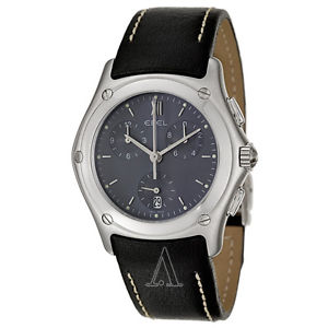 Ebel Classic Wave Chronograph Men's Quartz BLUE DIAL Watch 9251F41-34335F06