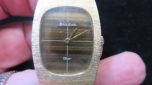 DOIR Made by BULOVA~Ladys Solid 14Kt. Gold Bracelet Watch~Vintage 1980s~55 Grams