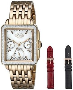 GV2 by Gevril Women's 9212 Bari Multi Analog Display Swiss Quartz Rose Gold-Tone