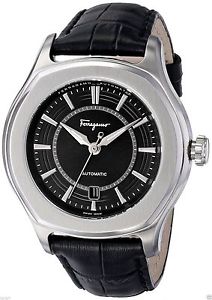 New Salvatore Ferragamo Men's  FQ1010013 Lungarno Leather Automatic Date Watch