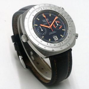 VINTAGE HEUER CALCULATOR 110.633 AUTOMATIC CHRONOGRAPH CAL.12 - UNPOLIERT