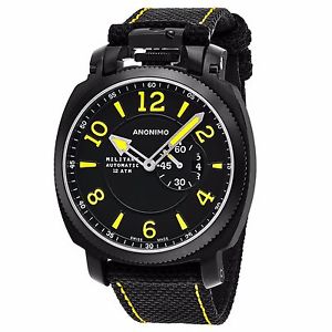 Anonimo Men's Militare Black Leather Strap Swiss Automatic Watch AM100002004A01