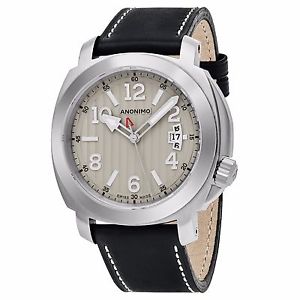 Anonimo Men's Sailor Swiss Automatic Black Leather Strap Watch AM200001007A01