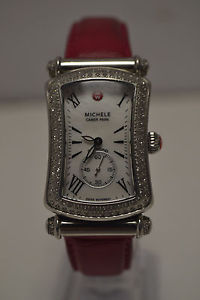 Authentic Michele Caber Park Classic Diamond Ladies Watch MW16B01A2025 Pink Band
