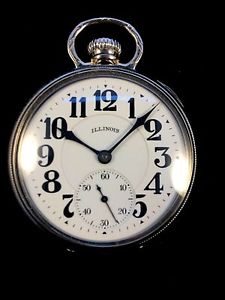 Illinois Sangano Special 16s 23Jewel WGF.Marked Ridged Bow Case watch Near Mint