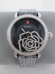 NEW Michele Black MOP Diamond Jardin CSX Limited Edition Watch MWW03T000070 NIB