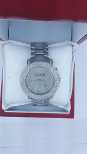 Don & Co 5.5 Ct Diamond & Stainless Steel Men's Watch