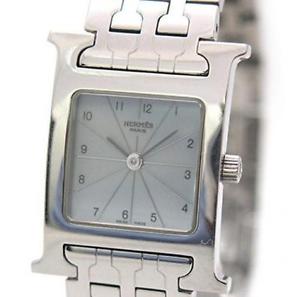 Pre-Owned HERMES H HH1.210 Quartz Gray Dial Women's Wristwatch, LL