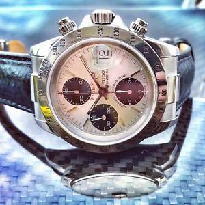 Tudor 79280 Tiger Woods Chronograph Silver dial box and papers