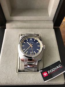 ZODIAC SEA DRAGON ZO9907 NAVY BLUE SWISS MADE AUTOMATIC WATCH NEW $1,295 RETAIL