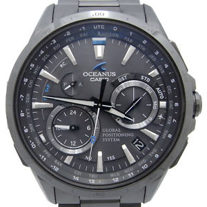Auth CASIO Oceanus OCW-G1000B-1AJF GPS Hybrid Solar Quartz Titanium Men's watch