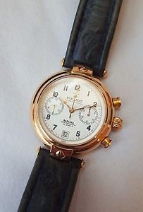 POLJOT CHRONOGRAPH BASILIKA 585/000 GELBGOLD CA 1990er JAHRE BOX