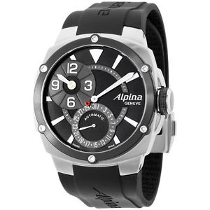 Alpina Avalanche Black Dial Silicone Strap Automatic Men's Watch AL950LBG4AE6
