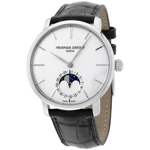 Frederique Constant Slimline Silver Dial Stainless Steel Men's Watch FC705S4S6
