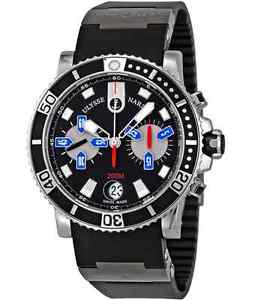ULYSSE NARDIN Maxi Marine Automatic Chronograph 8003-102-3-92 Retail $11,000