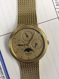 Audemars Piguet Amazing Solid 18K Gold Quantieme Perpetual Moonphase For Men