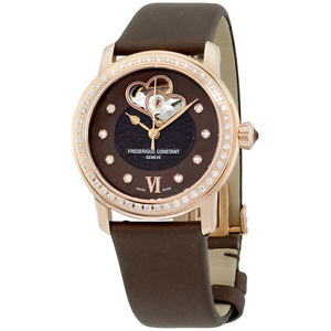 Frederique Constant Women's Ladies Automatic Brown Dial Watch FC310CDHB2PD4