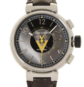 LOUIS VUITTON Tambour VVV Chronograph Automatic Watch Ref Q1A60 Used Mint Rare