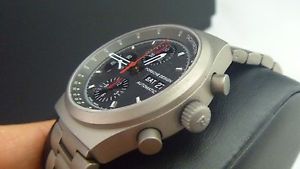 NIB PORSCHE DESIGN 6625' HERITAGE AUTOMATIC TITANIUM CHRONOGRAPH WATCH