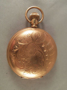 ANTIQUE *14KT GOLD* WALTHAM "PS BARTLETT" 17J HUNTING CASE *NEEDS SERVICE*