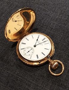 Antique 18kt Gold A. Lange and Sohne Pocket Watch Hunter Case