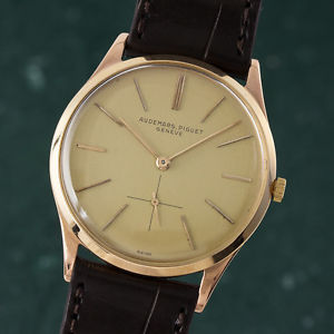 AUDEMARS PIGUET 18K (0,750) ROSÉGOLD HERRENUHR HANDAUFZUG VINTAGE VP: 18800,- €
