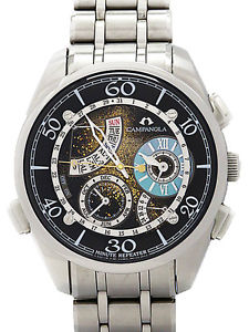 Auth CITIZEN Campanola CTR57-1171 Solar Quartz SS Men's watch