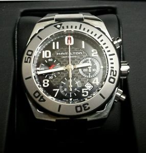 Hamilton Khaki Navy Sub Auto Chrono Mens Watch 43mm Model H 78716333