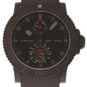 Ulysse Nardin NEW Maxi Marine Diver 263-38LE-3 Black DLC Box/Paper/Warrnty #UN14