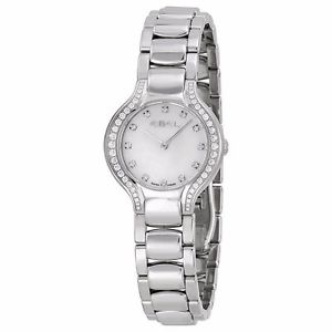 Ebel New Beluga Mini White Dial Stainless Steel Bracelet Ladies Watch 1215870