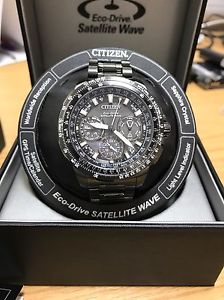 Citizen Pro master Navihawk Super Titanium Satellite Wave Air Watch