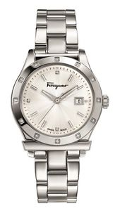 Ferragamo Women's FF3090014 FERRAGAMO 1898 Diamond Stainless Steel Wristwatch