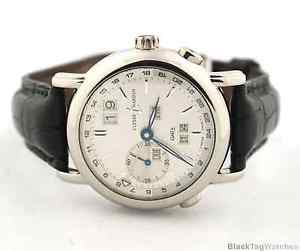 Ulysse Nardin Second Time Zone GMT +/- Perpetual 18k White Gold 320-22 Watch