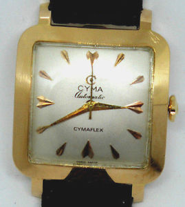 VERY RARE CYMA 18CT GOLD AUTO.