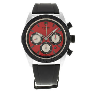 Tudor Fastrider 42010N-RUBBER-RED Acier & Céramique Montre Homme Automatique
