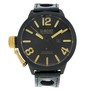 U-Boat Classico 1215 Céramique Noire Automatique Droitier Montre Pour Homme