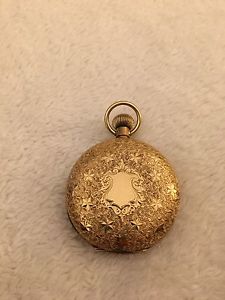 Antique Waltham 14K Gold Pocket Watch 18s, 15j