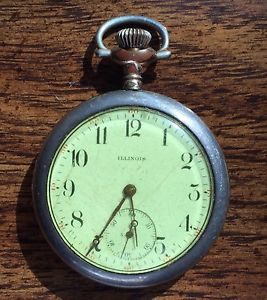 Vintage Collectible Illinois Pocket Watch