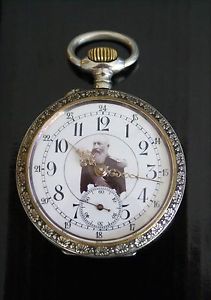 Vintage Pocket Watch Shooting Prize "Concours 1900 Prix de Tir du Gouvernement"